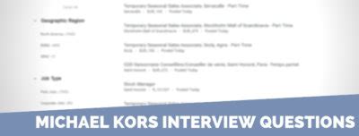 Micheal kors Interview Questions & Answers .